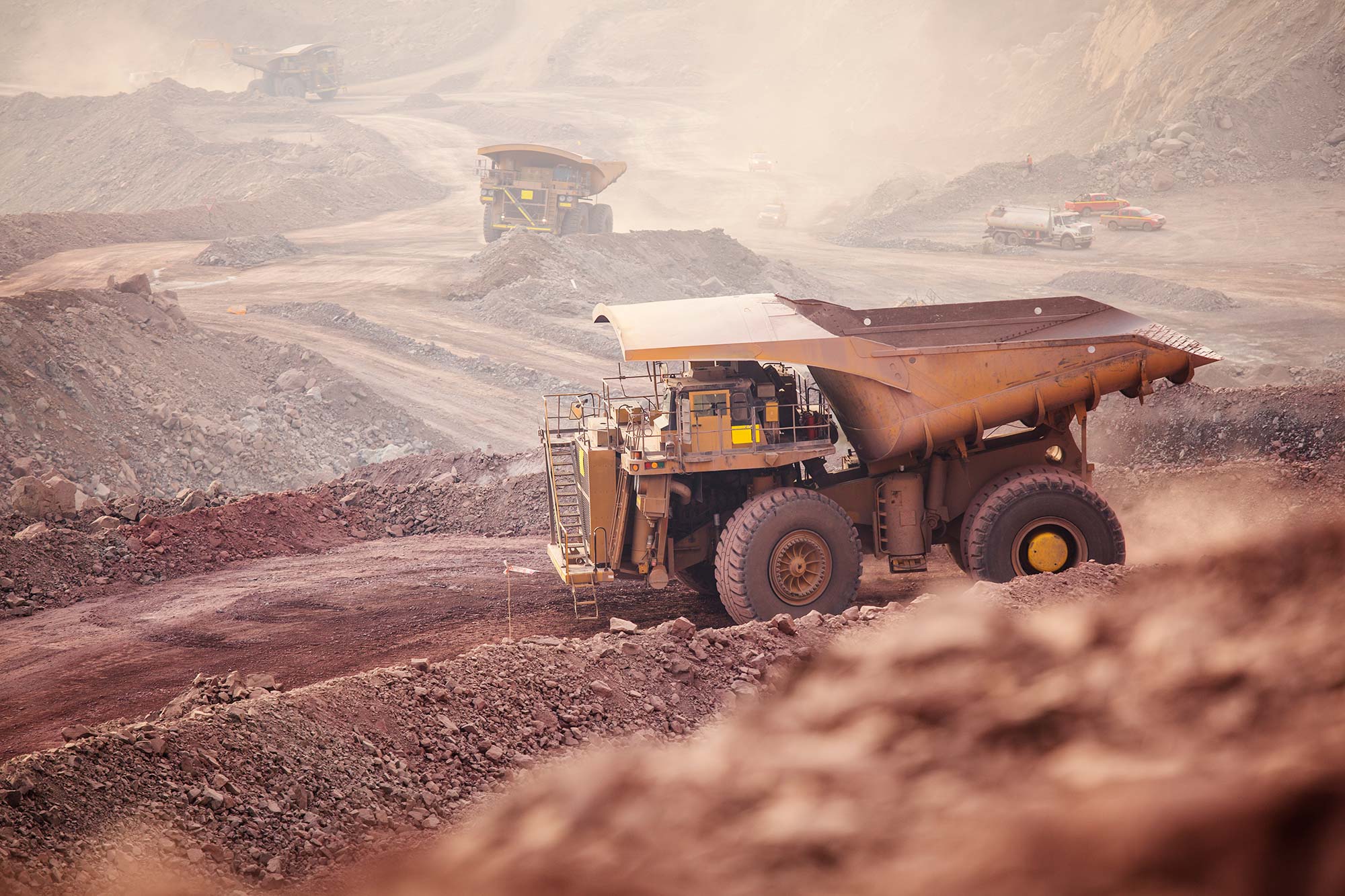 Haul truck on a mine site